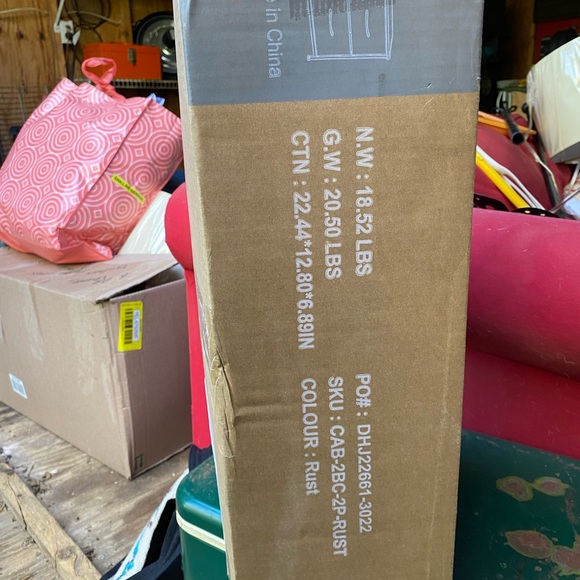 Brand new, in the box, night stand. Rustic wood. - Picture 2 of 2